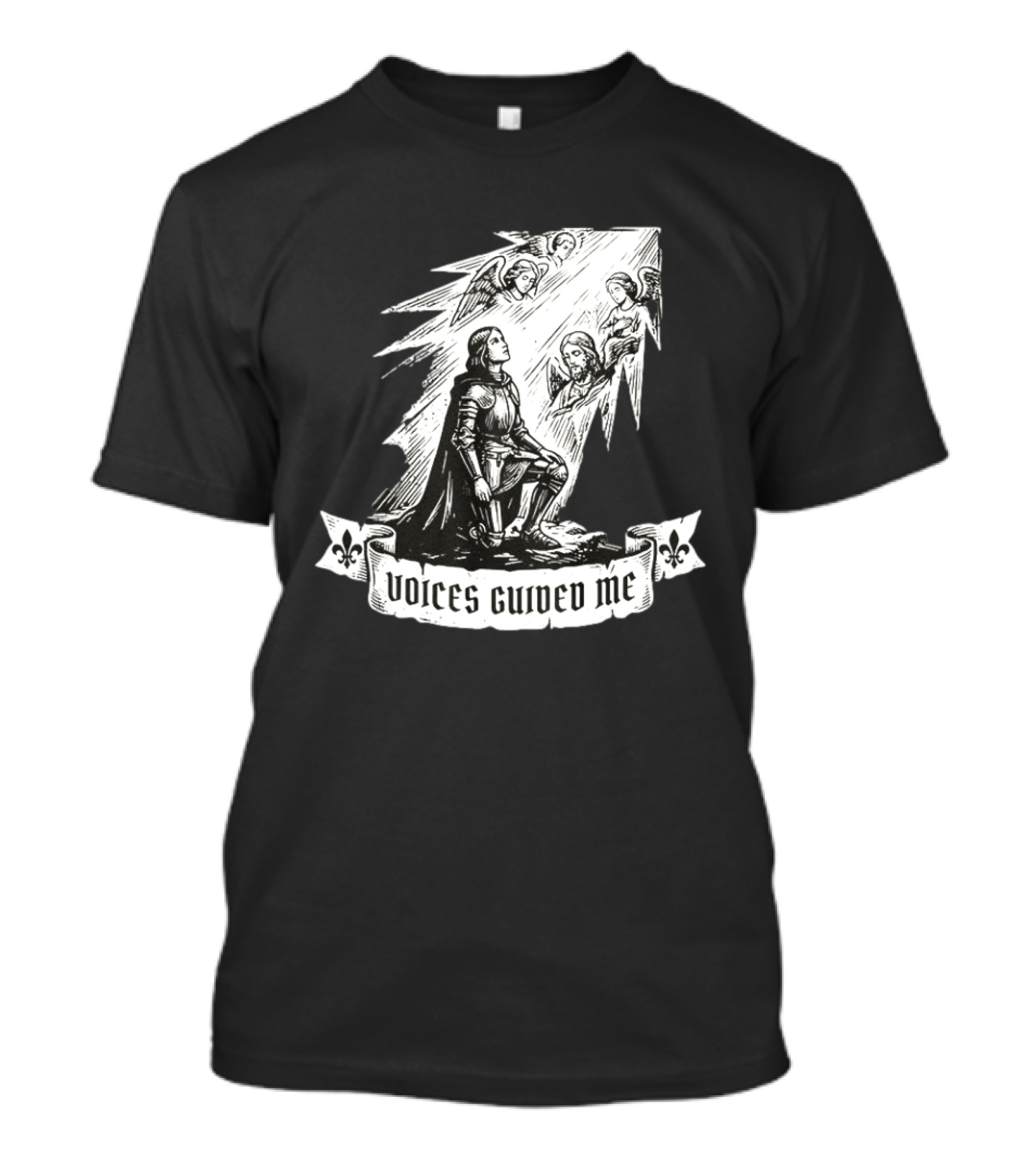 Voices Guided Me Joan Of Arc Christian Iconography T-Shirt