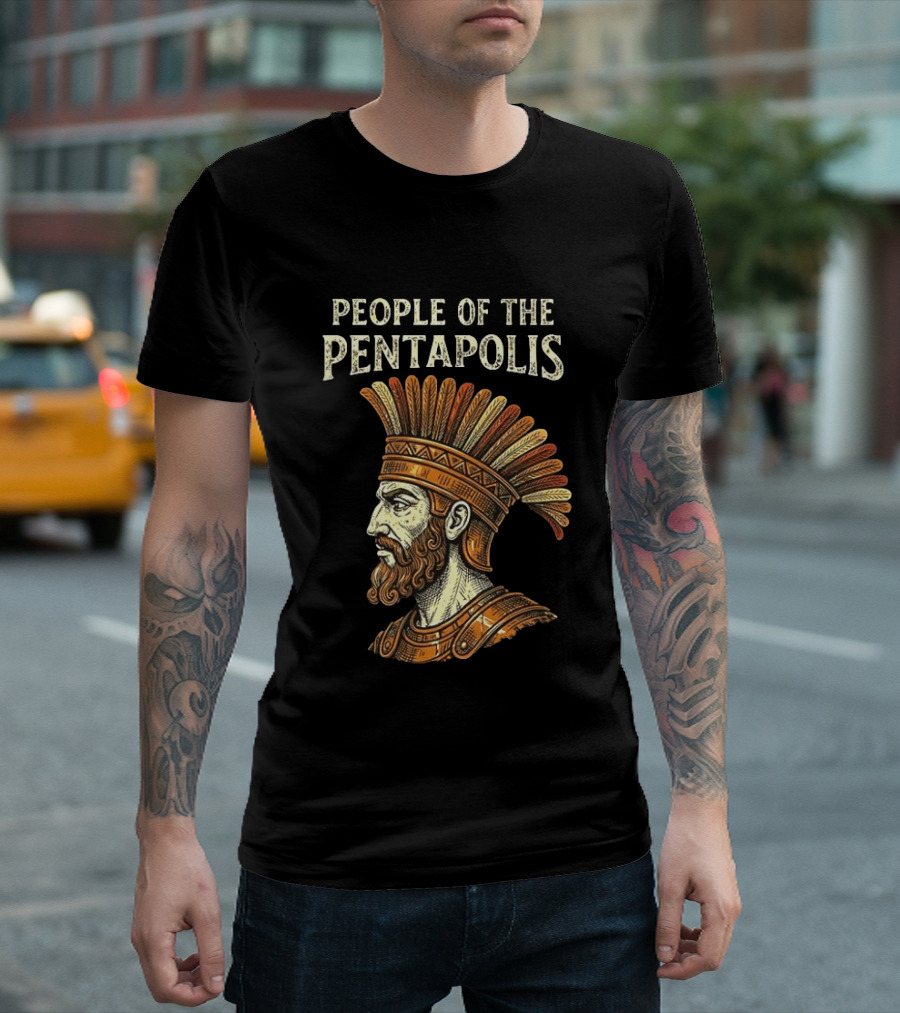 People Of The Pentapolis Ancient Philistine Warrior Bust T-Shirt