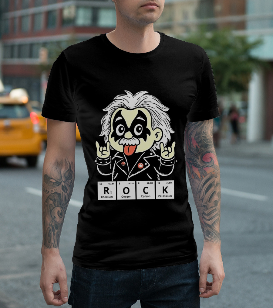 Rock Science Albert Einstein Kiss Makeup Tongue Out T-Shirt