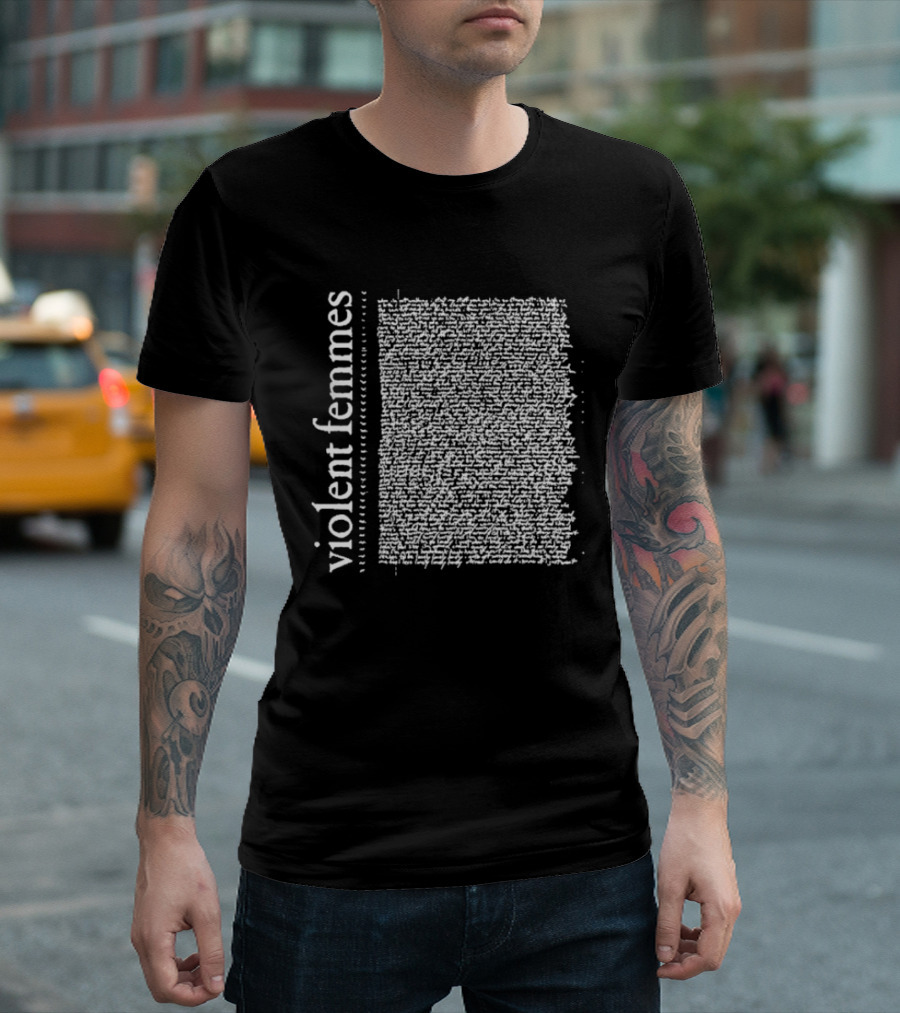 Violent Femmes Self Titled Album Lyrics T-Shirt