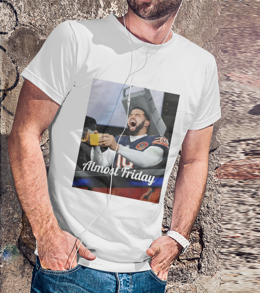 Almost Friday Cheese Grater Chicago Football Game Day Humor T-Shirt