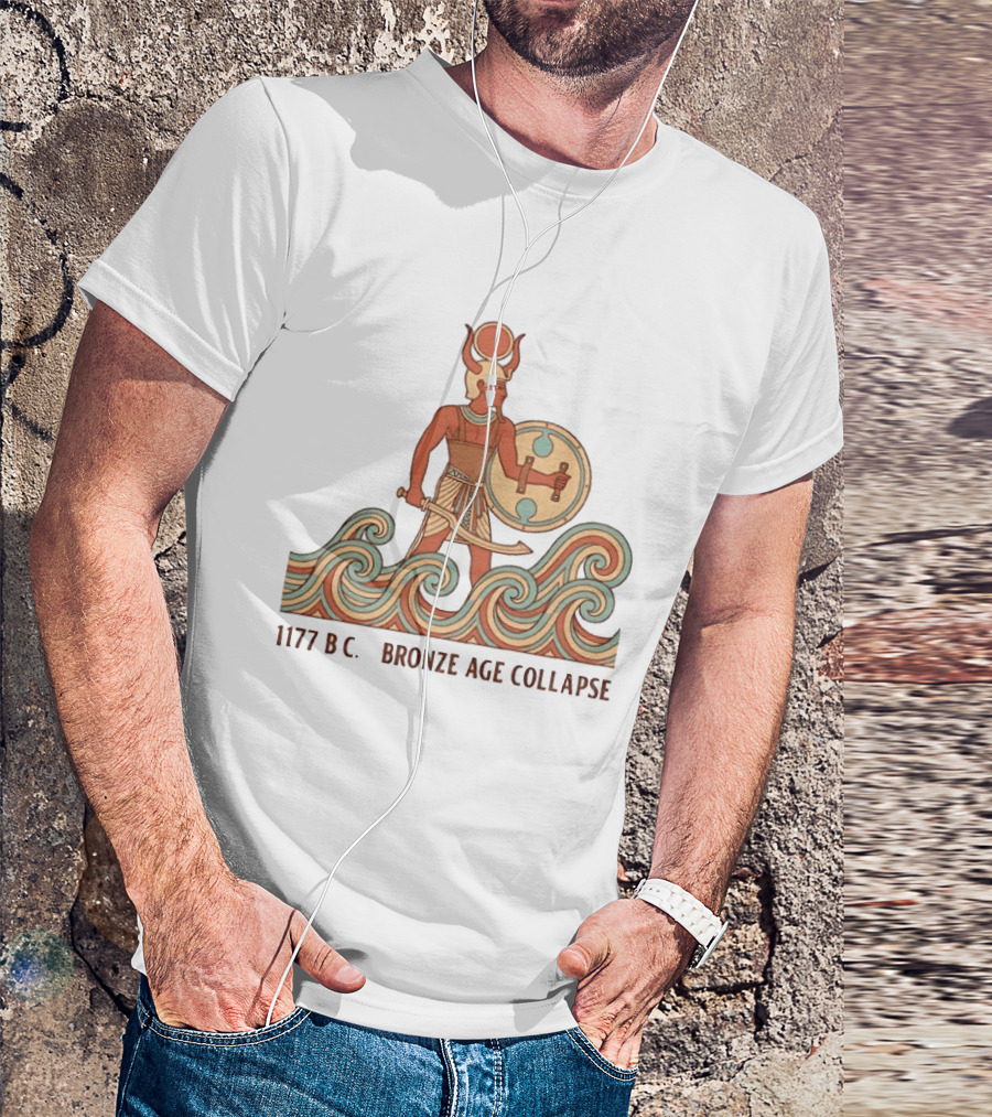1177 BC Bronze Age Collapse Sea People Ancient Mediterranean Warrior T-Shirt