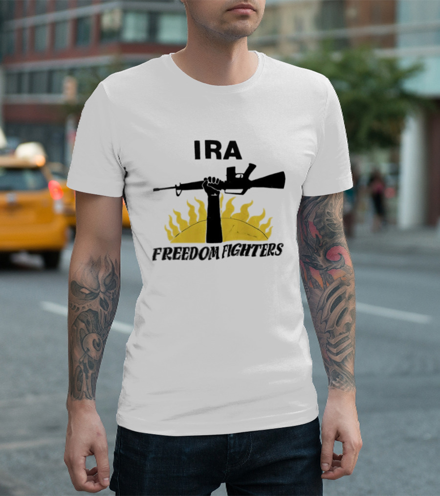 IRA Freedom Fighters Rifle Sunburst T-Shirt