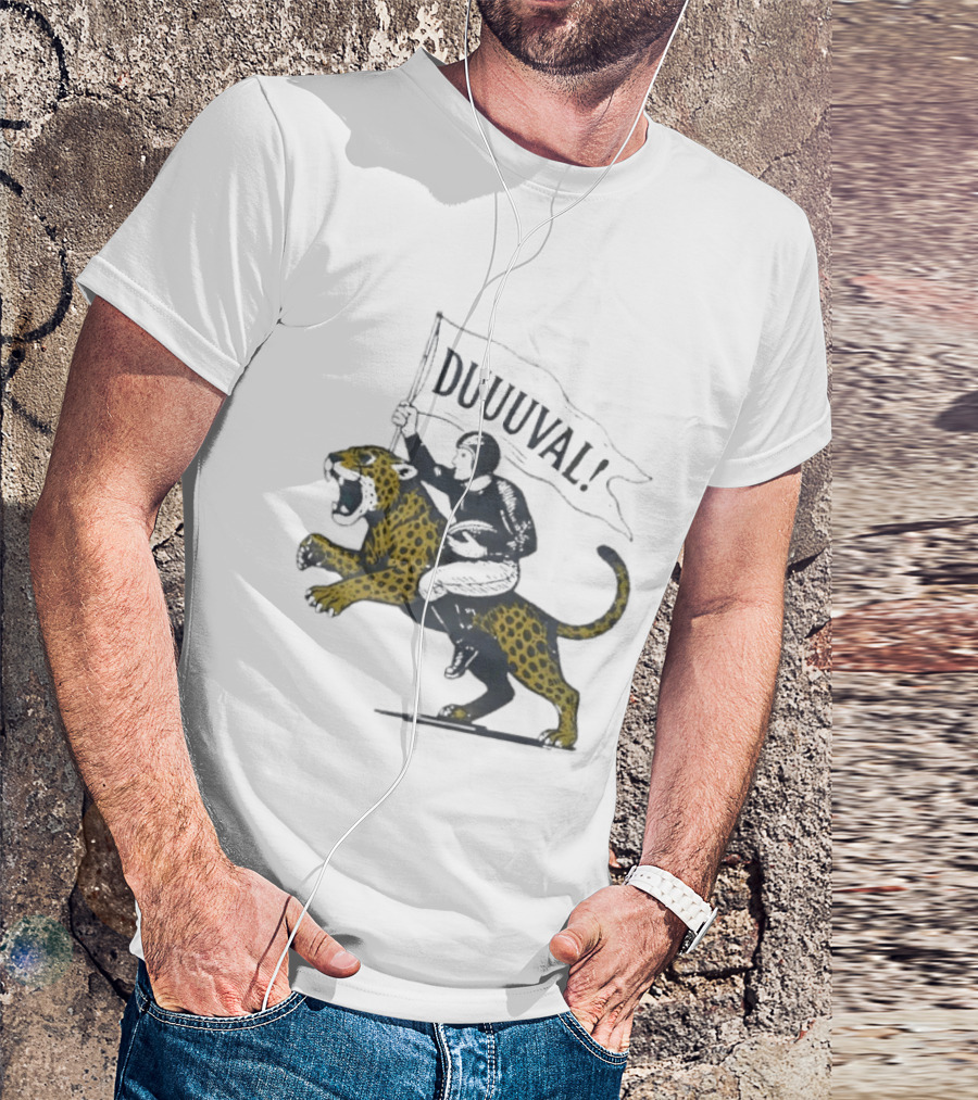 Duuuval Football Jaguar Rider Jacksonville T-Shirt