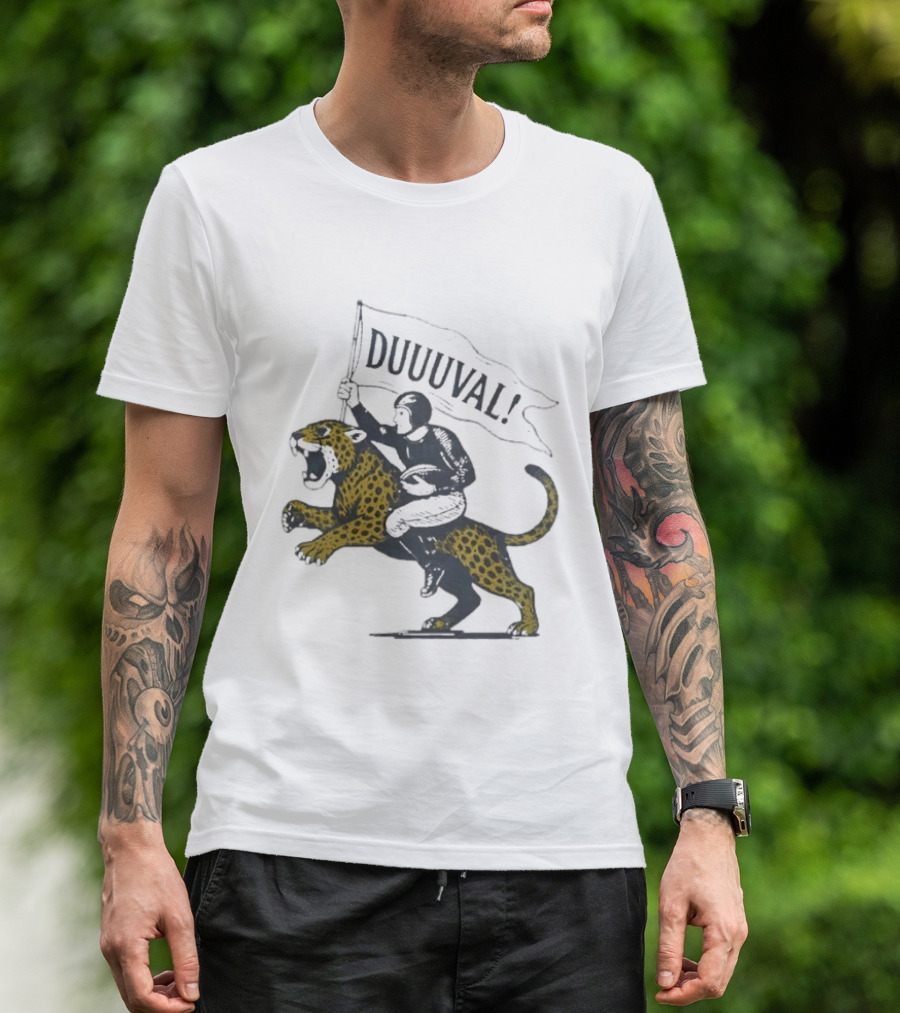 Duuuval Football Jaguar Rider Jacksonville T-Shirt
