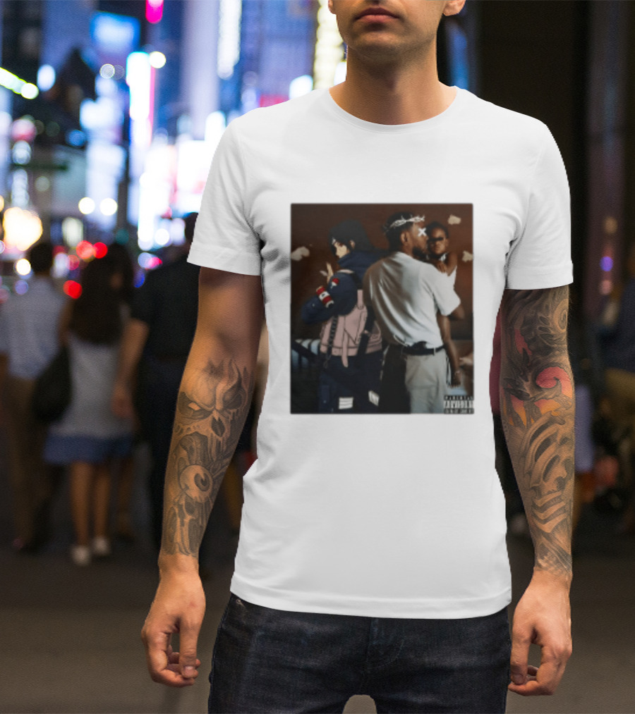 Mr Morale Kendrick Lamar Naruto Sasuke Collaboration T-Shirt