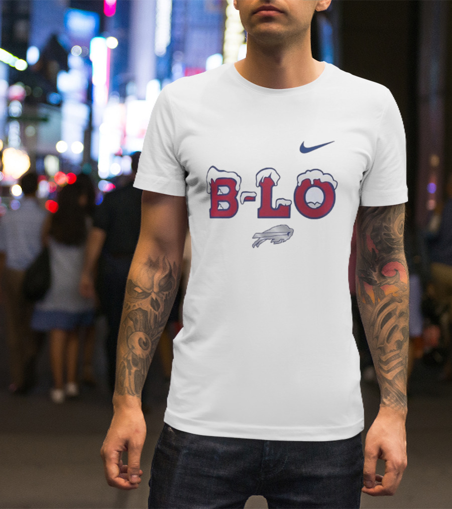 Nike Buffalo Bills B Lo Rivalry Series Snow Edition T-Shirt
