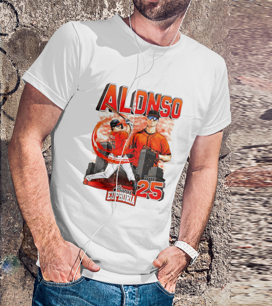 ALONSO New York Mets Planet Euphoria 25 T-Shirt