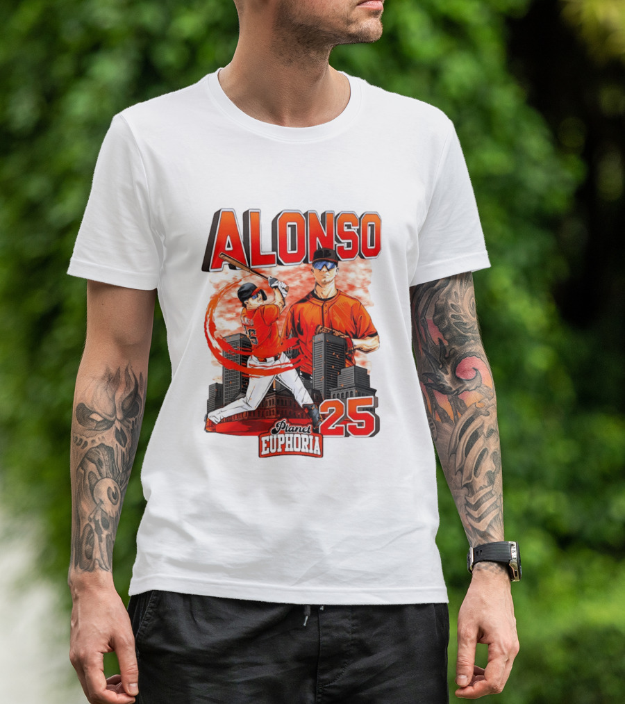 ALONSO New York Mets Planet Euphoria 25 T-Shirt