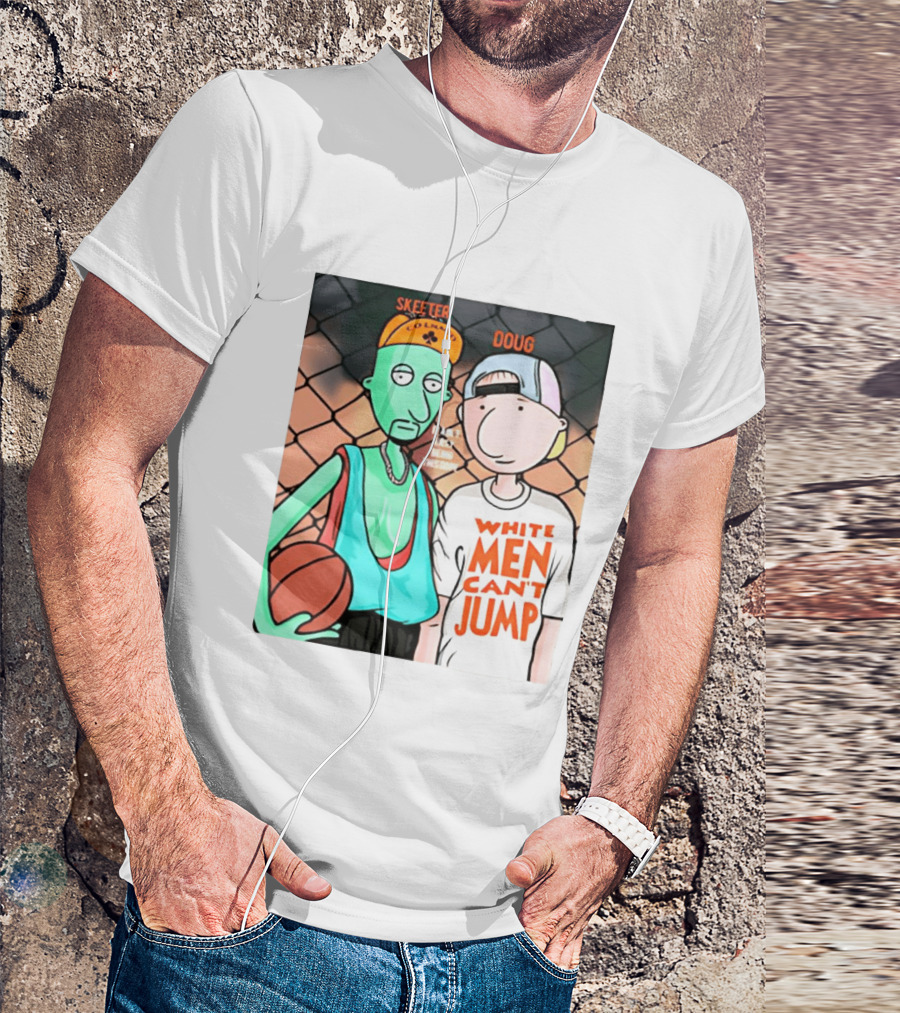 Skeeter Doug Basketball White Men Can't Jump Cartoon Characters T-Shirt
