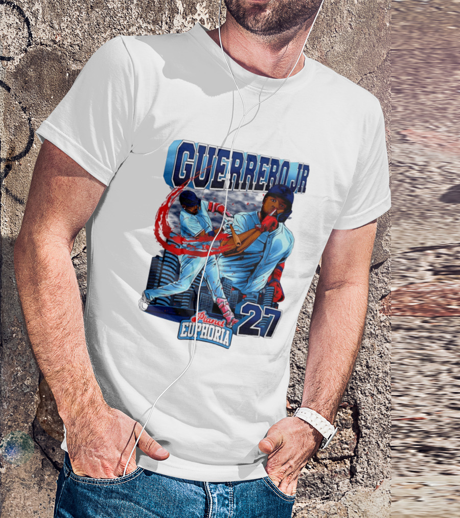 Guerrero Jr Planet Euphoria 27 Blue Jays Baseball Toronto T-Shirt
