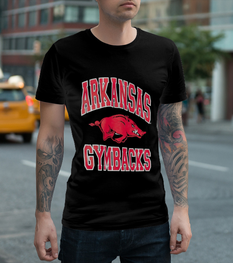 Arkansas Razorbacks Gymbacks Red Pig T-Shirt