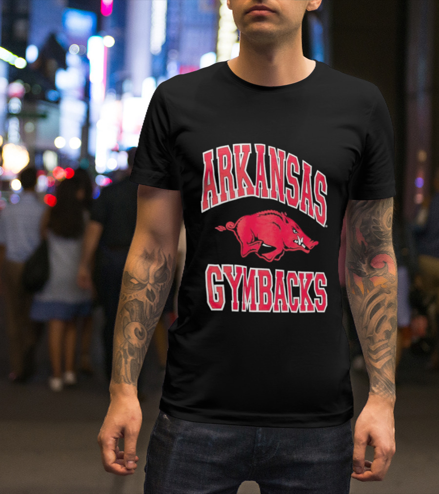 Arkansas Razorbacks Gymbacks Red Pig T-Shirt
