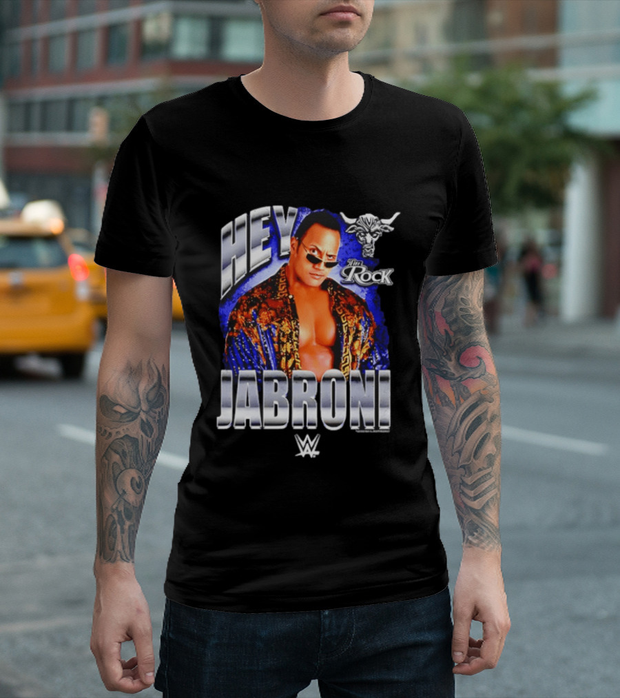 Hey Jabroni I'm Rock WWE Bull T-Shirt