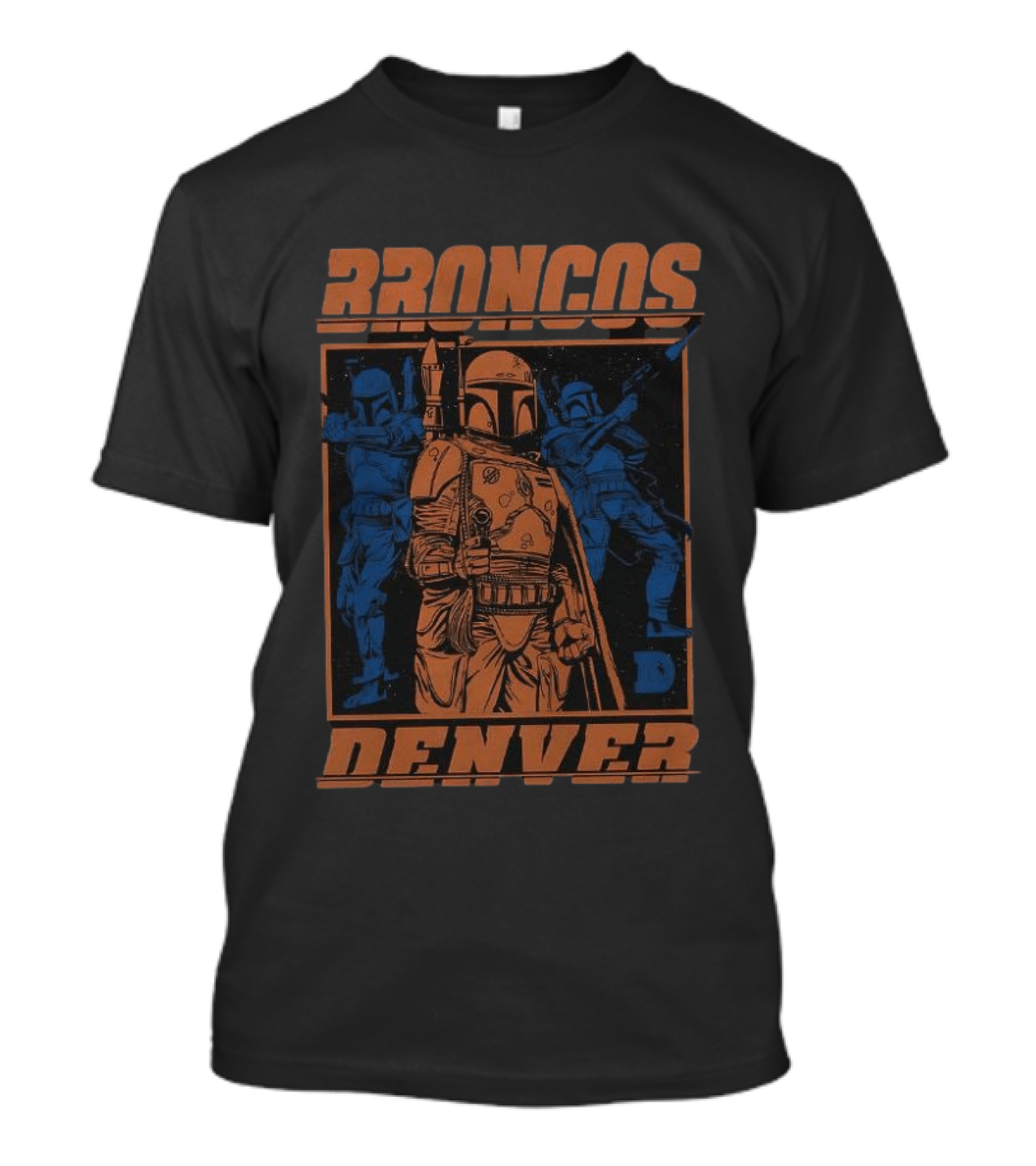 Broncos Denver Boba Fett Star Wars Mashup T-Shirt