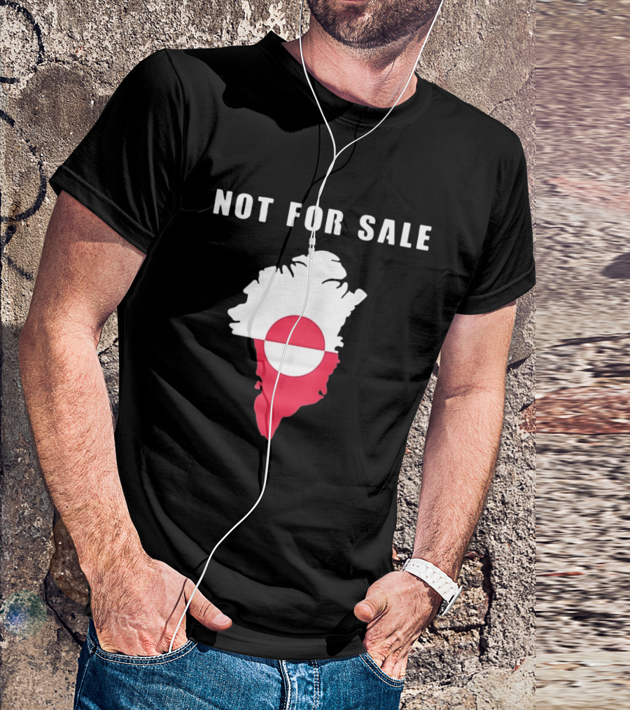 Greenland Map Not For Sale Flag T-Shirt