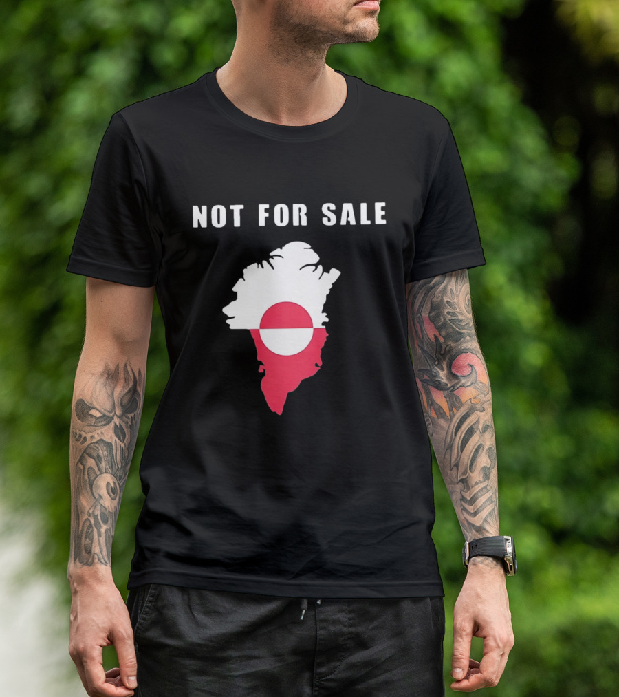 Greenland Map Not For Sale Flag T-Shirt