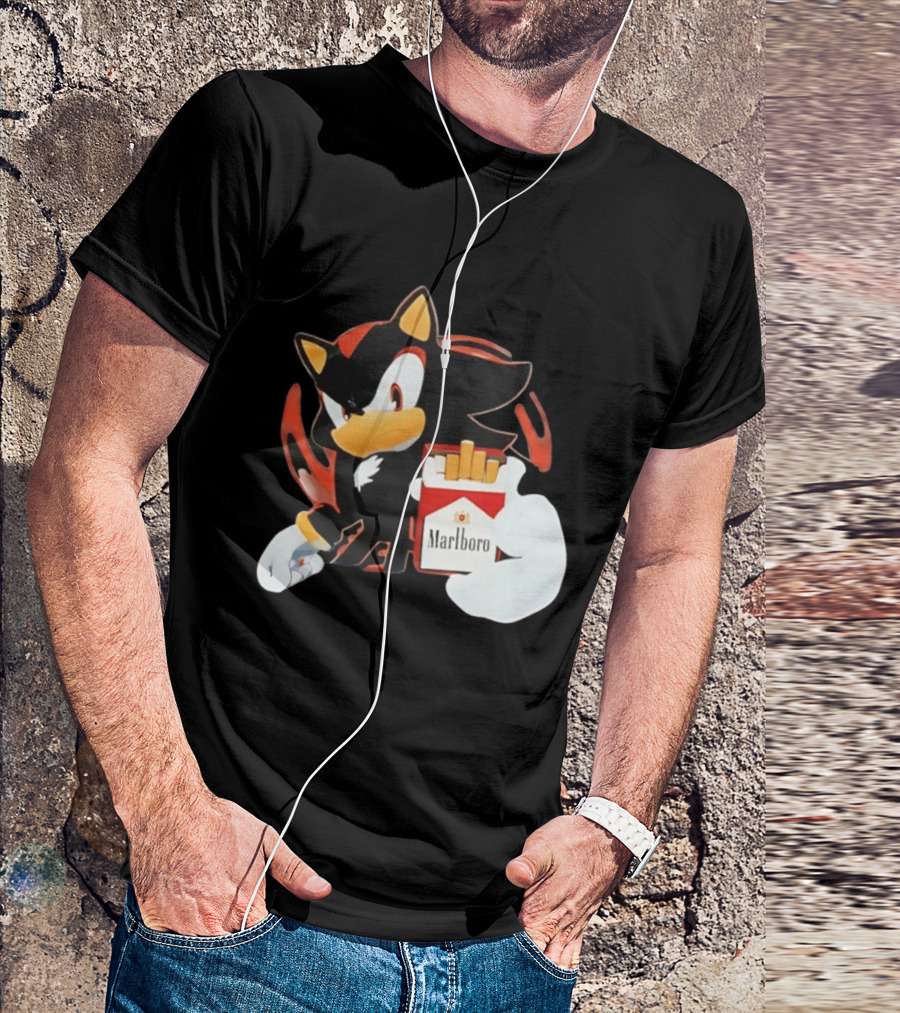Shadow The Hedgehog Marlboro Red Pack T-Shirt