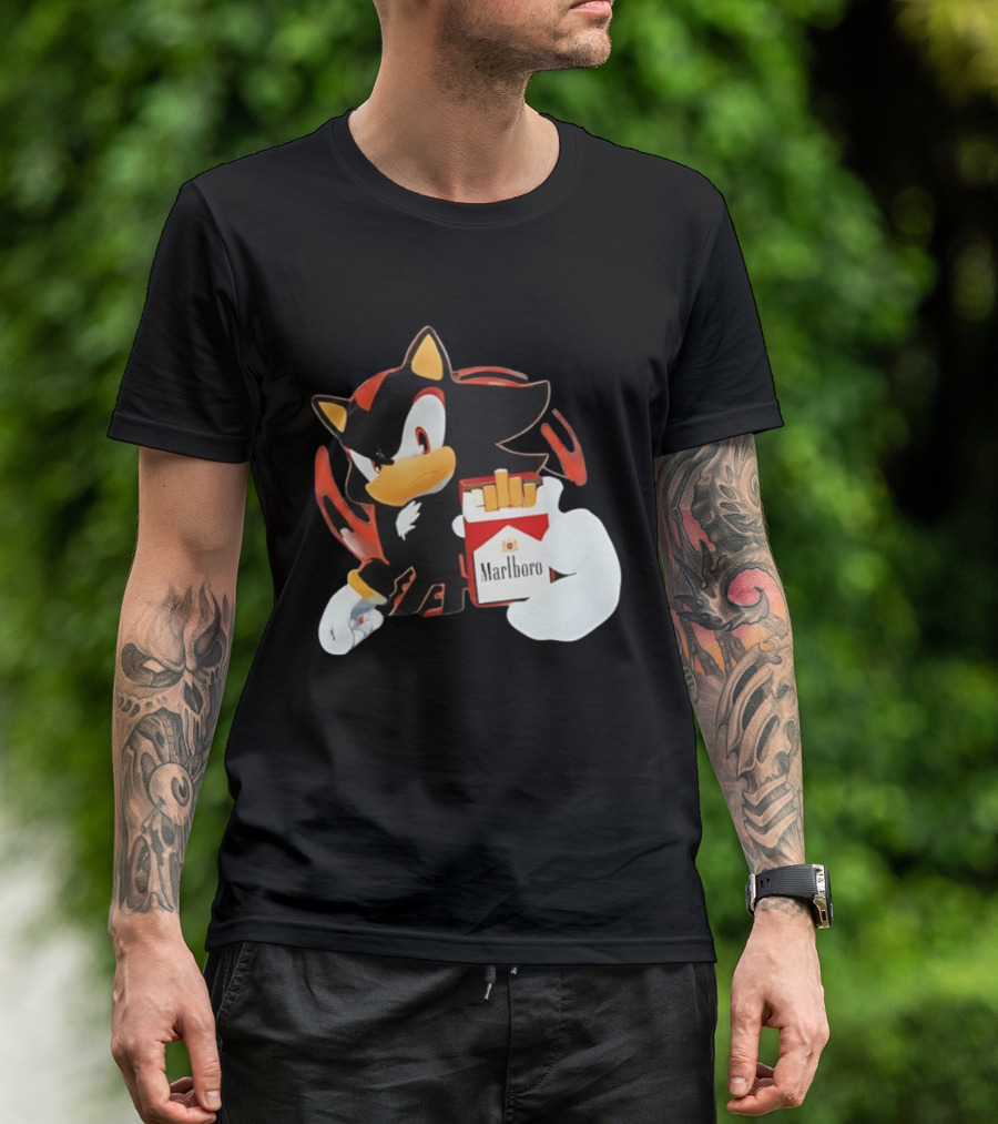 Shadow The Hedgehog Marlboro Red Pack T-Shirt