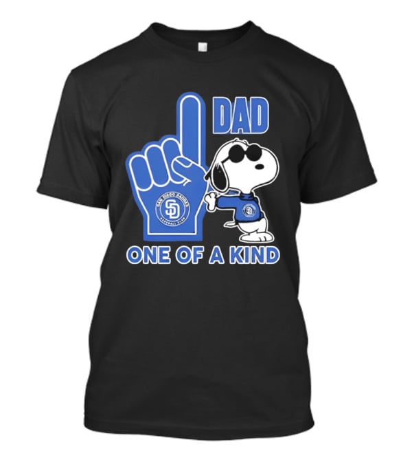 San Diego Padres Snoopy Number One Dad One Of A Kind T-Shirt