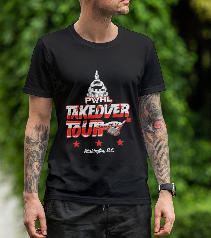 PWHL Takeover Tour Washington D.C. Capitol Stars T-Shirt