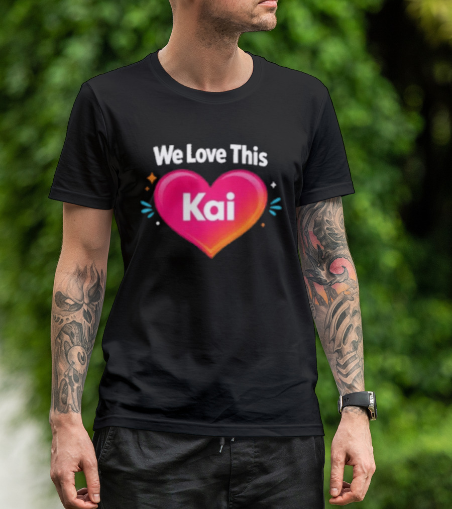We Love This Kai Heart Design With Colorful Accents T-Shirt