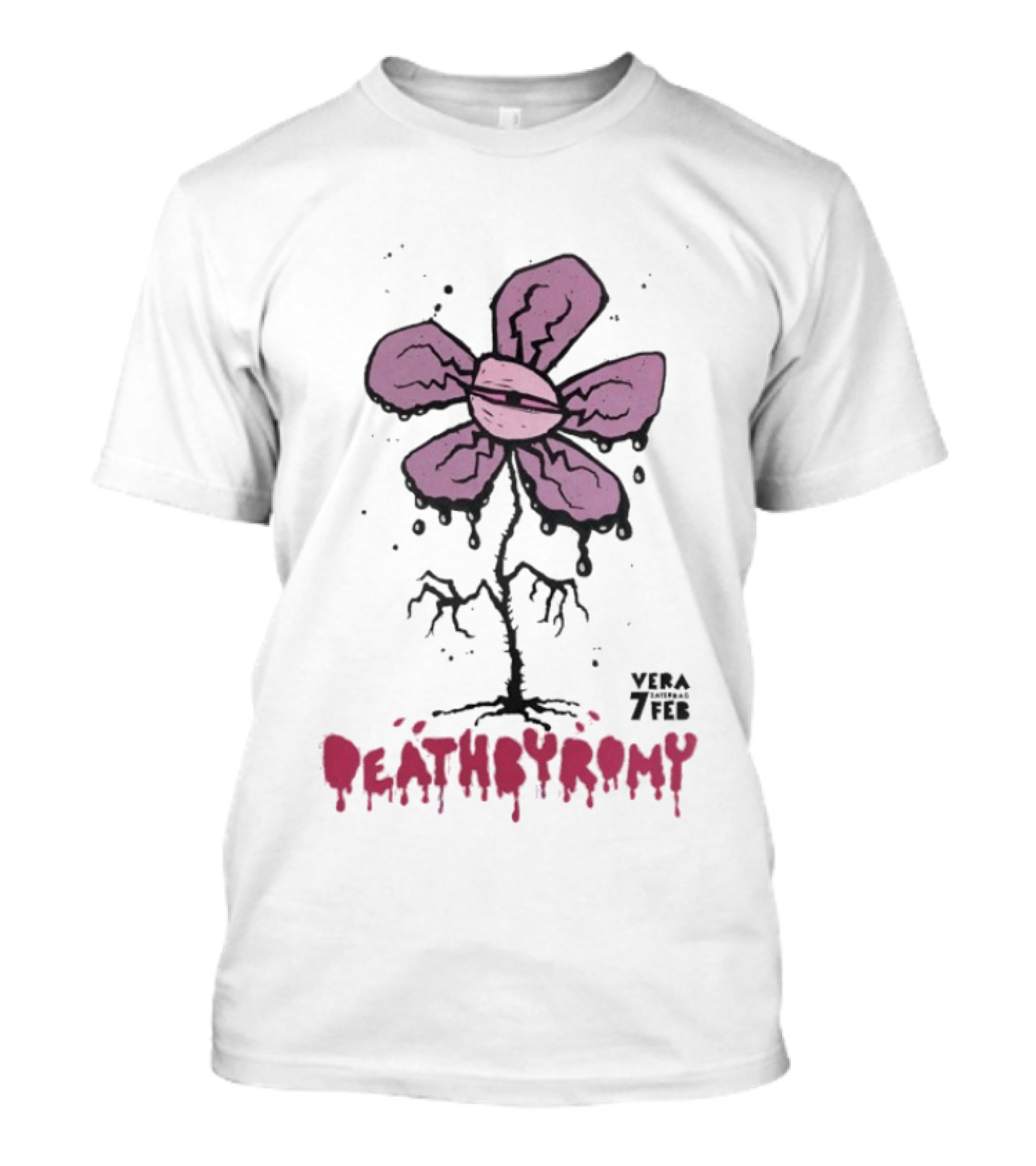 DeathbyRomy Vera 7 Feb Groningen Netherlands 2 7 2026 Purple Flower T-Shirt