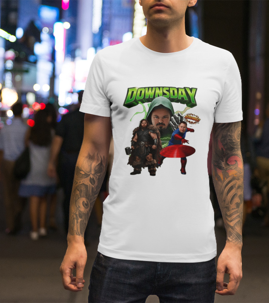 Downsday Assemble Superhero Team Avengers T-Shirt