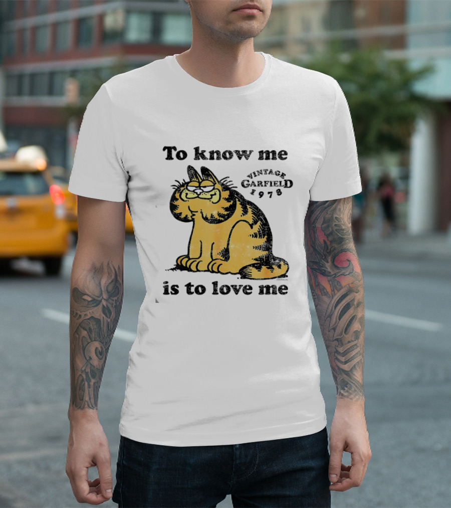 Vintage Garfield 1978 To Know Me Is To Love Me T-Shirt
