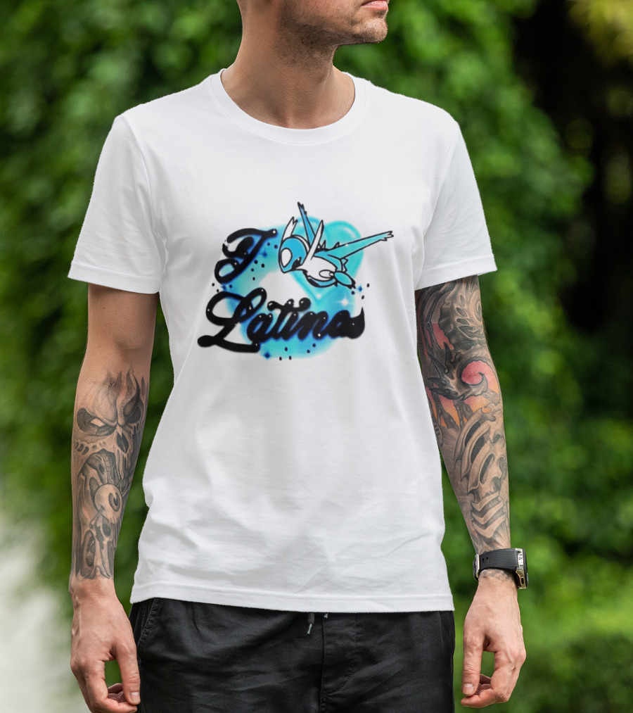 I Latinas Lugia Pokémon Style Art Blue T-Shirt