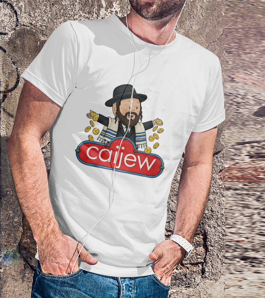 Jewish Caijew Meme Funny Rabbi Throwing Coins T-Shirt