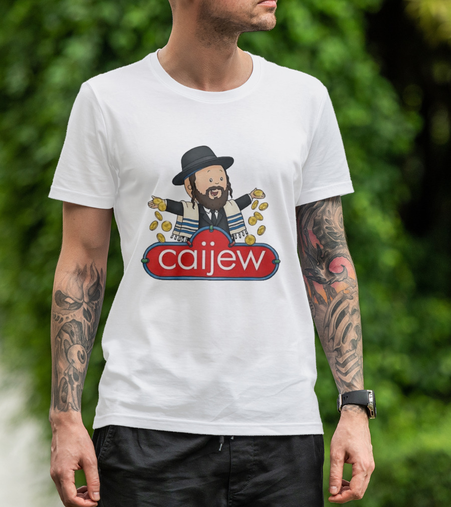 Jewish Caijew Meme Funny Rabbi Throwing Coins T-Shirt