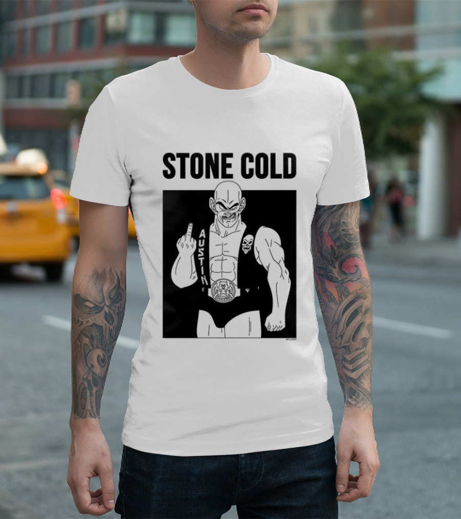 Stone Cold Nappa Gesture Iconic Fusion T-Shirt