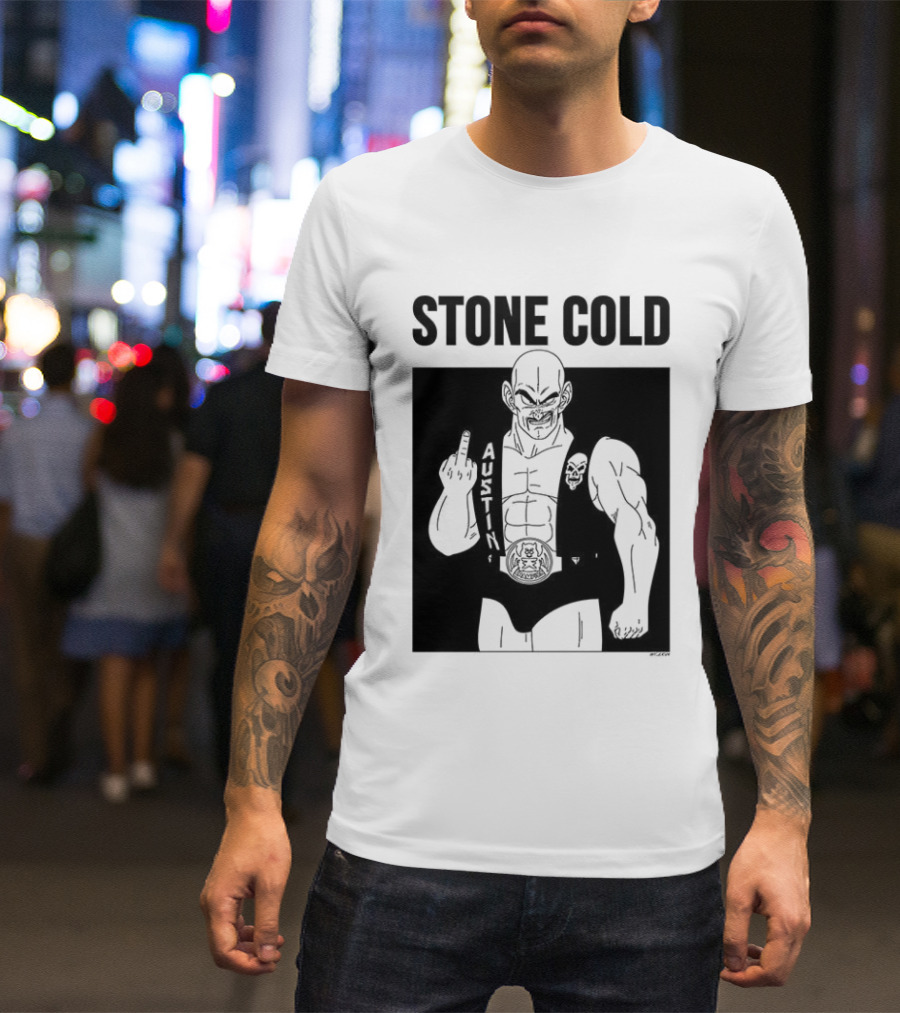 Stone Cold Nappa Gesture Iconic Fusion T-Shirt