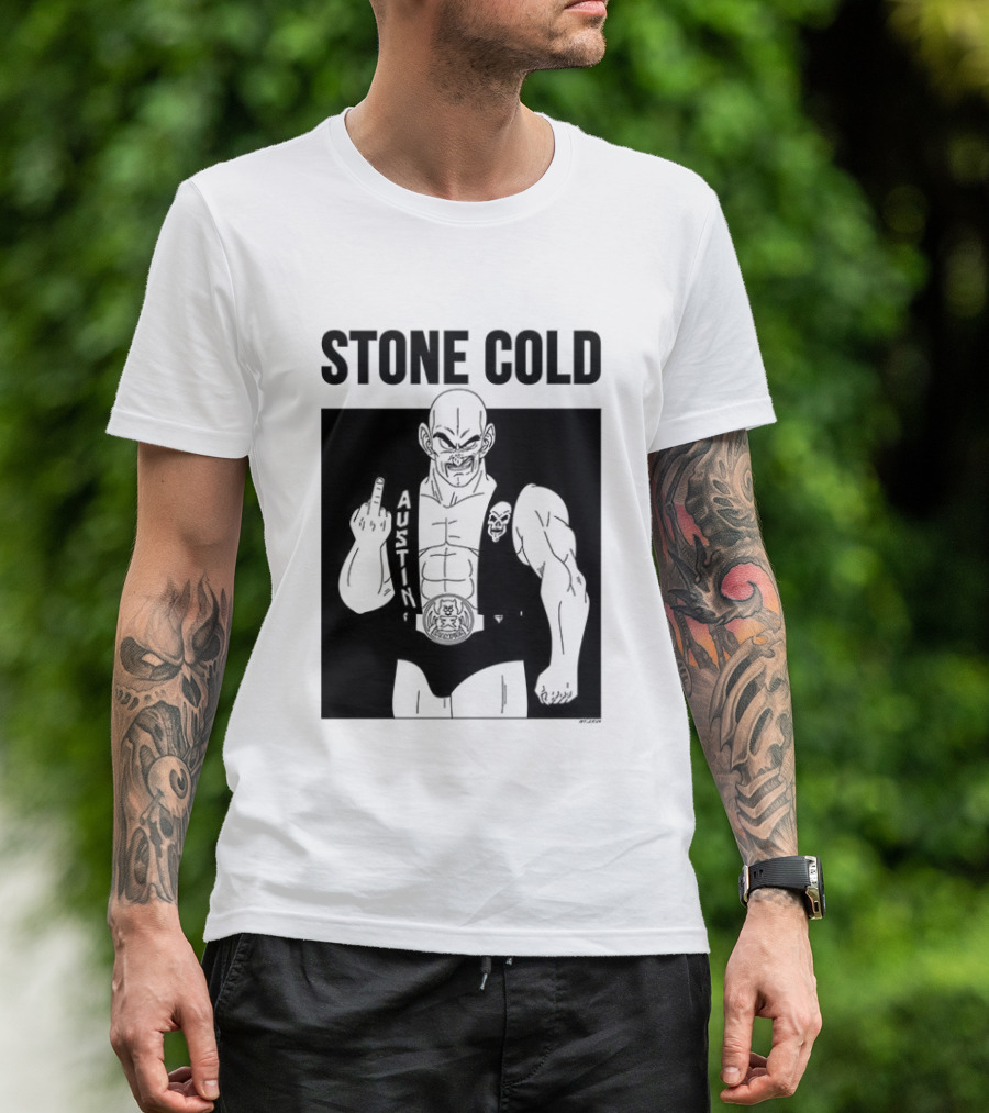 Stone Cold Nappa Gesture Iconic Fusion T-Shirt