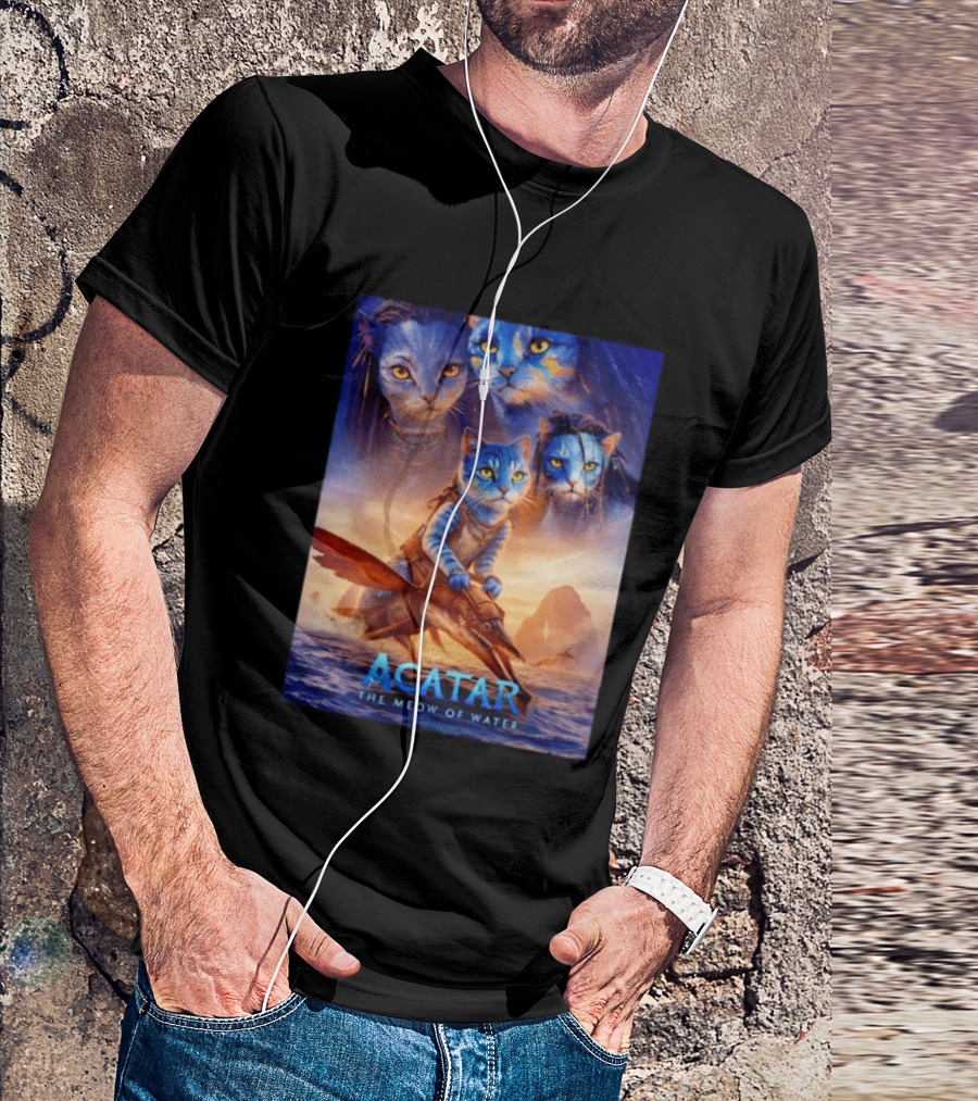 Acatar The Meow Of Water Cat Avatar Fantasy Cats Ocean Adventure T-Shirt