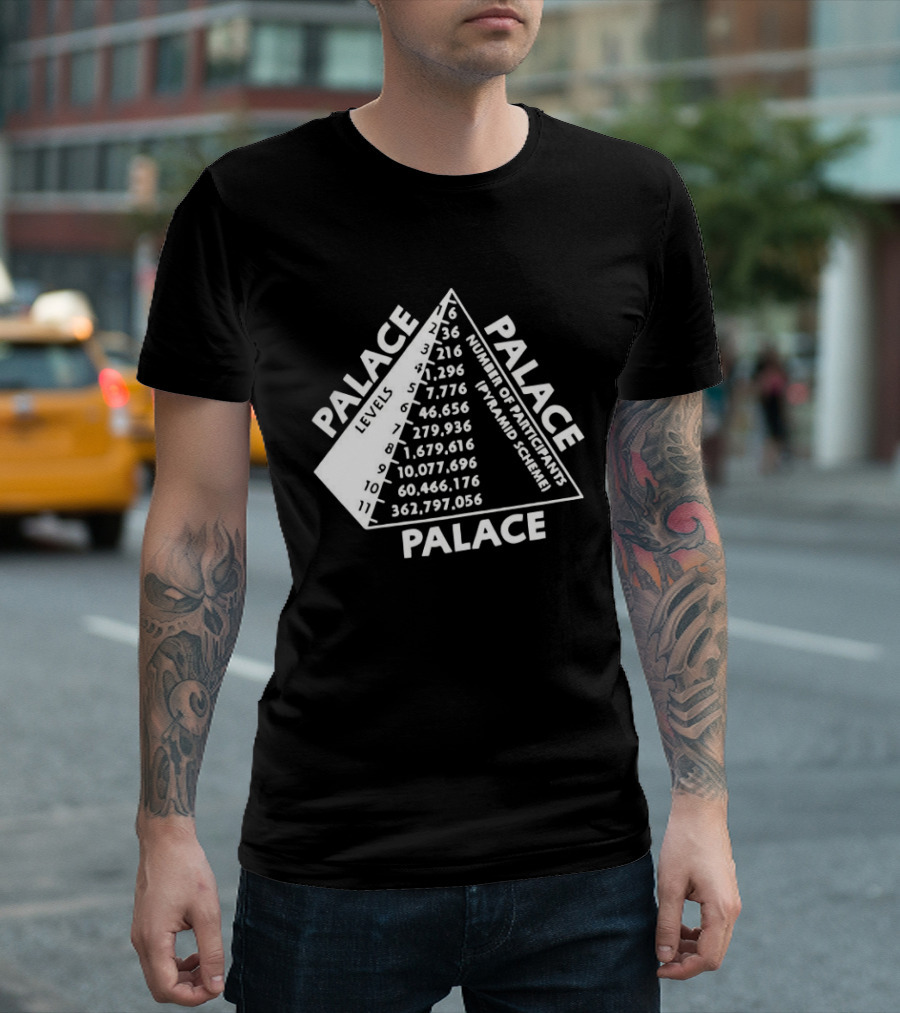 Palace Pyramid Scheme Participants Numbers Pyramid T-Shirt