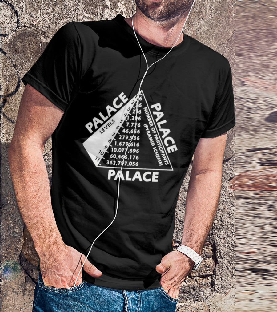 Palace Pyramid Scheme Participants Numbers Pyramid T-Shirt