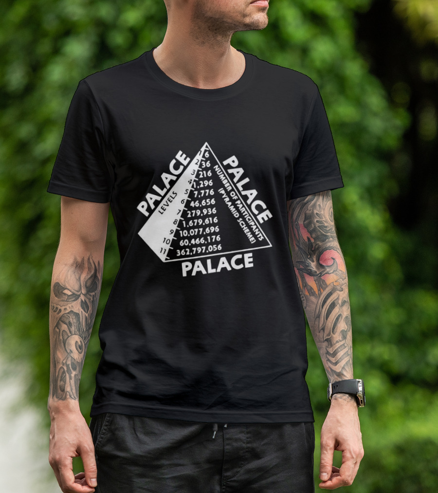 Palace Pyramid Scheme Participants Numbers Pyramid T-Shirt
