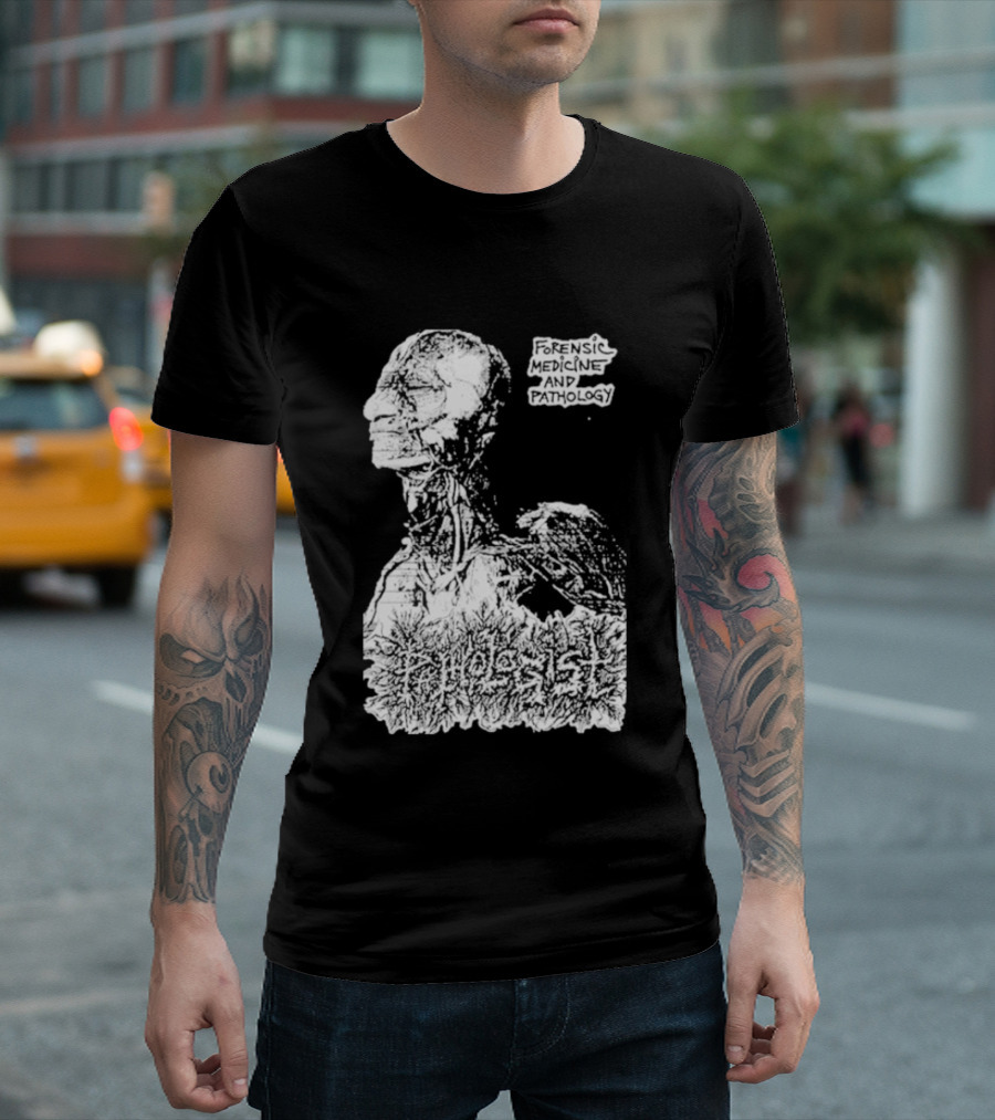 Pathologist Forensic Medicine And Pathology Anatomical Skull And Brain T-Shirt