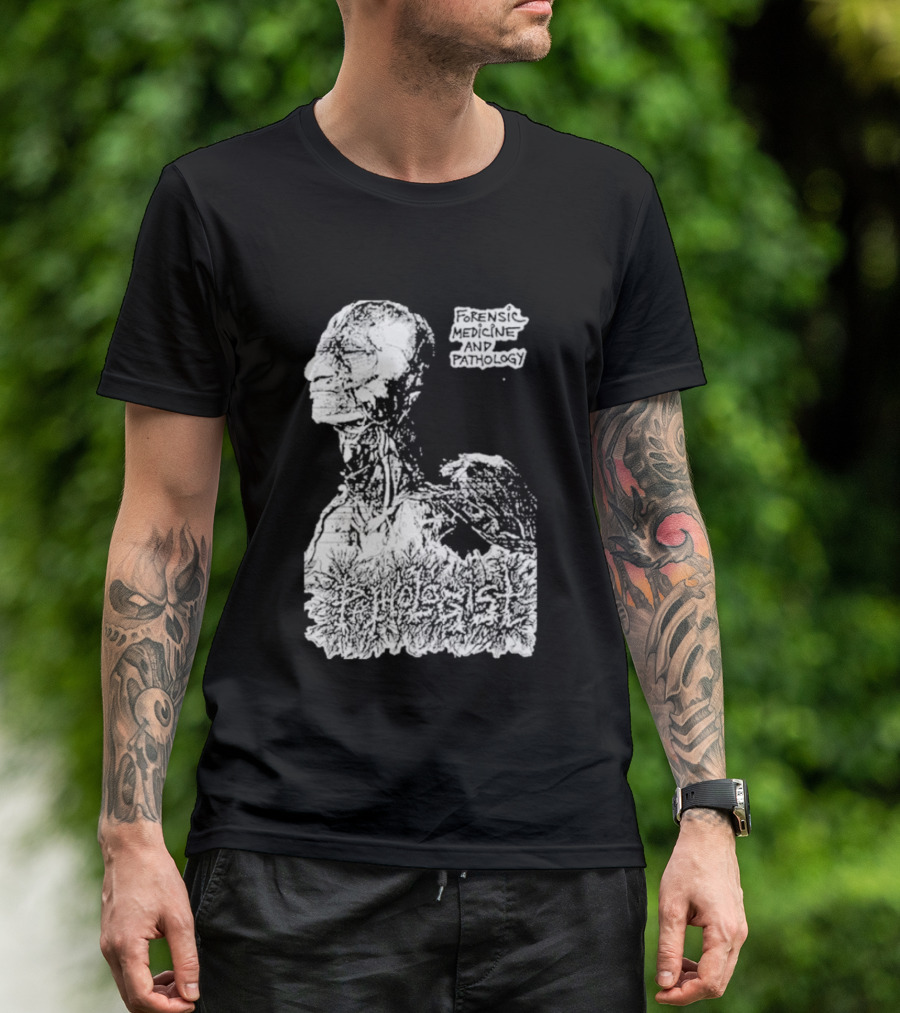 Pathologist Forensic Medicine And Pathology Anatomical Skull And Brain T-Shirt