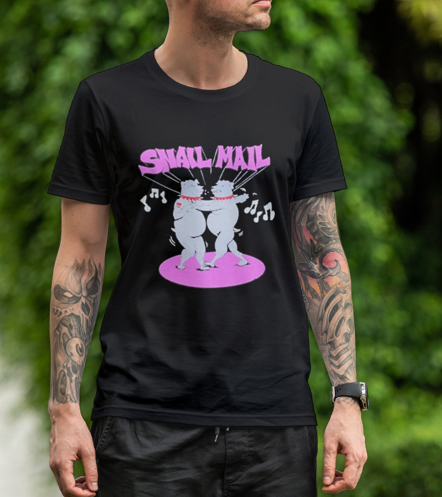 Snail Mail Bulldogs Dance Music Notes Duo T-Shirt