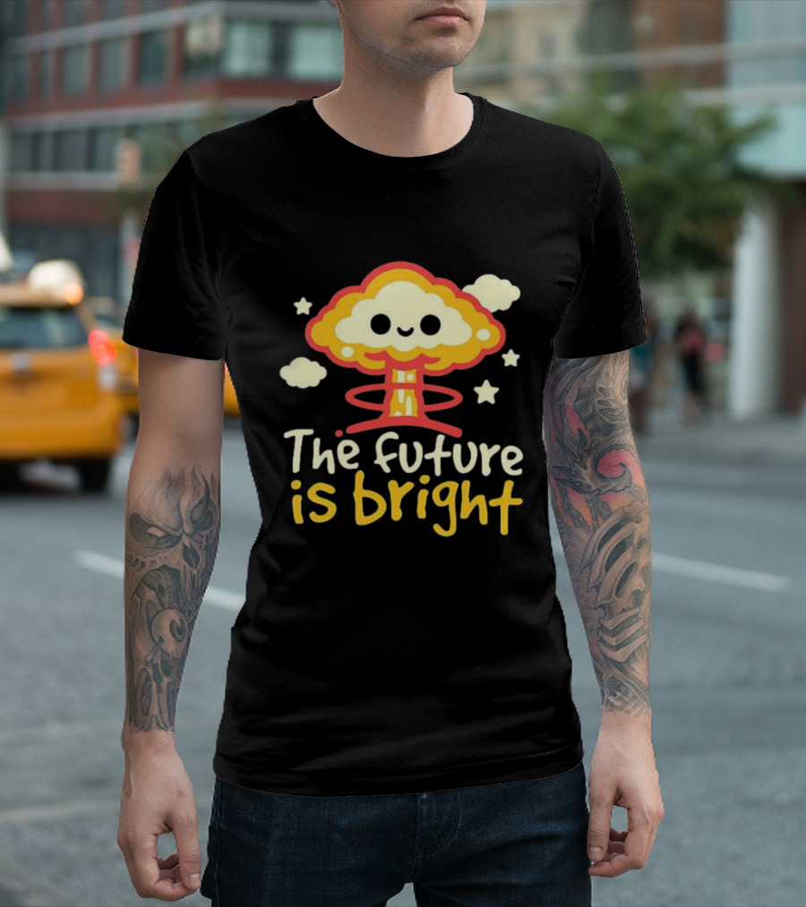 The Future Is Bright Cloud And Stars T-Shirt