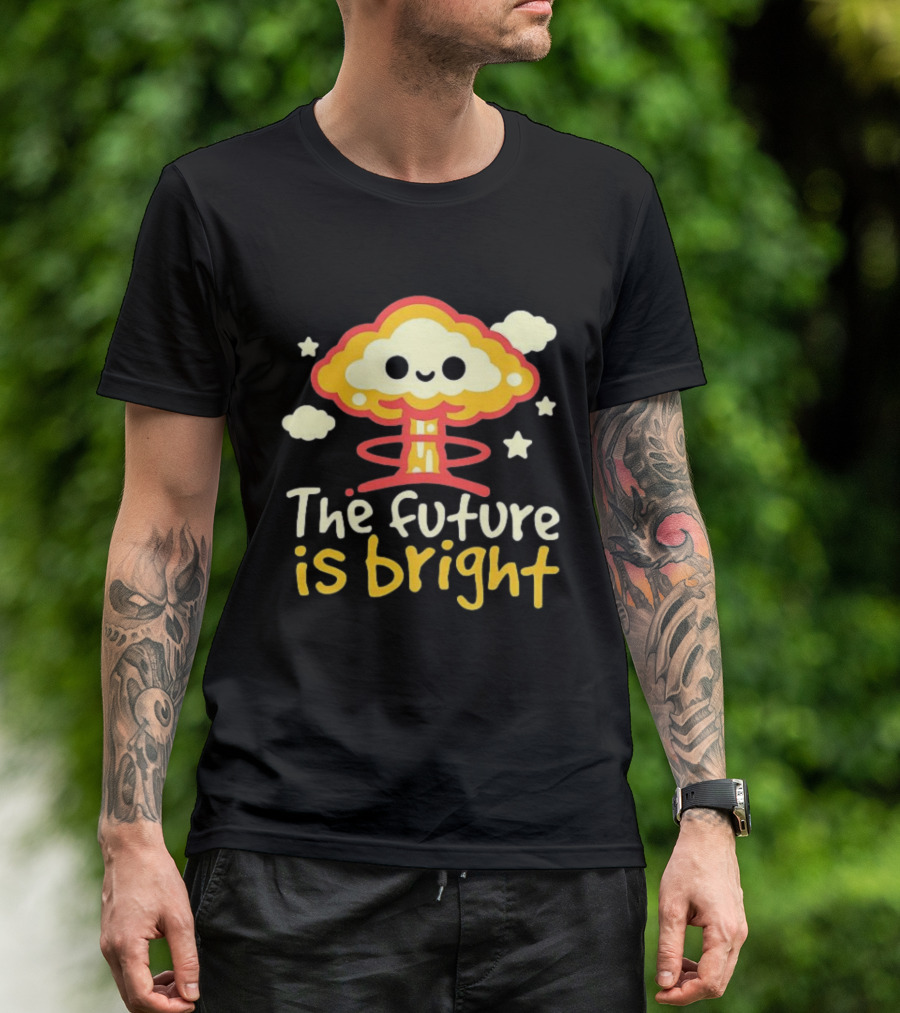 The Future Is Bright Cloud And Stars T-Shirt