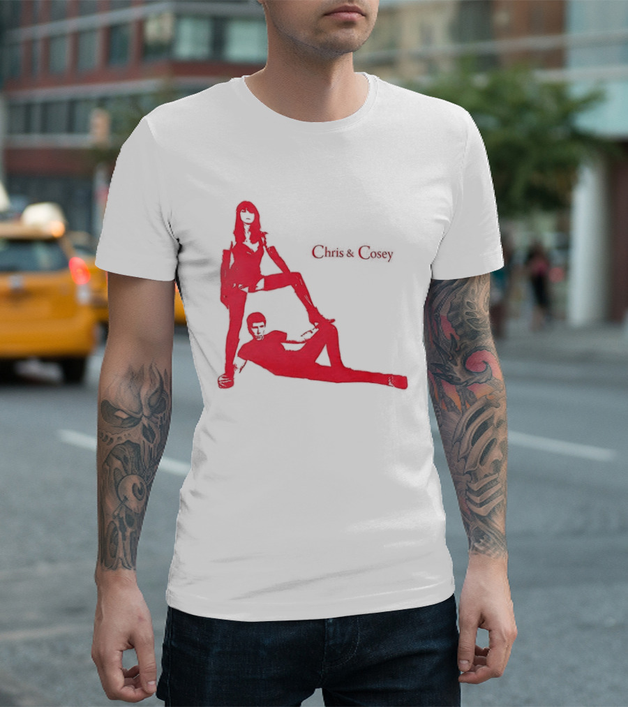 Chris And Cosey Red Silhouette Duo T-Shirt