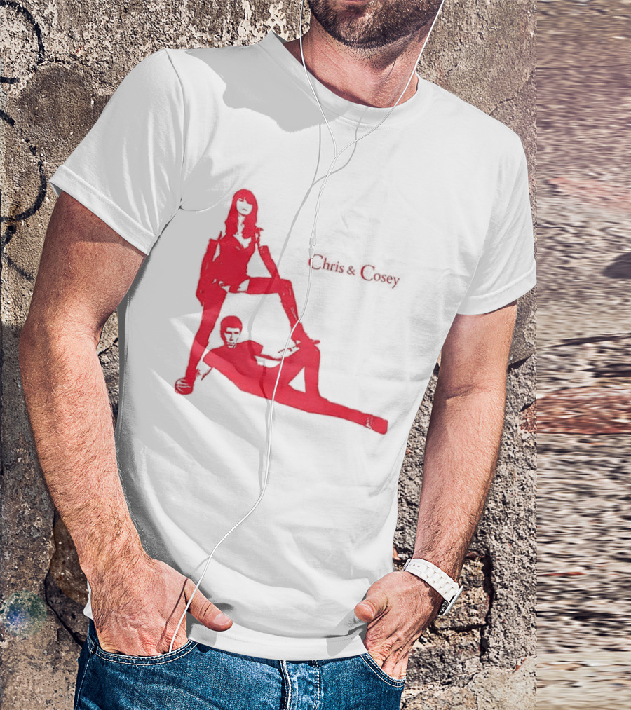 Chris And Cosey Red Silhouette Duo T-Shirt