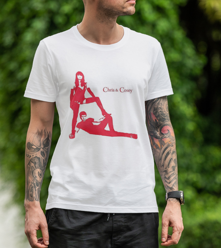 Chris And Cosey Red Silhouette Duo T-Shirt