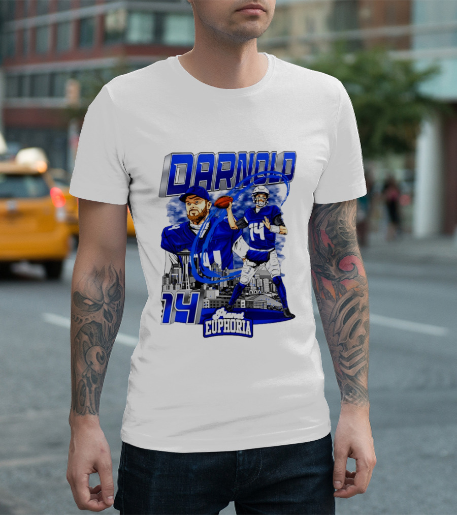 Darnold 14 Seattle Skyline Brand Euphoria T-Shirt
