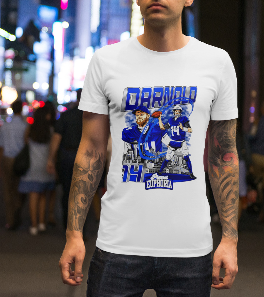 Darnold 14 Seattle Skyline Brand Euphoria T-Shirt
