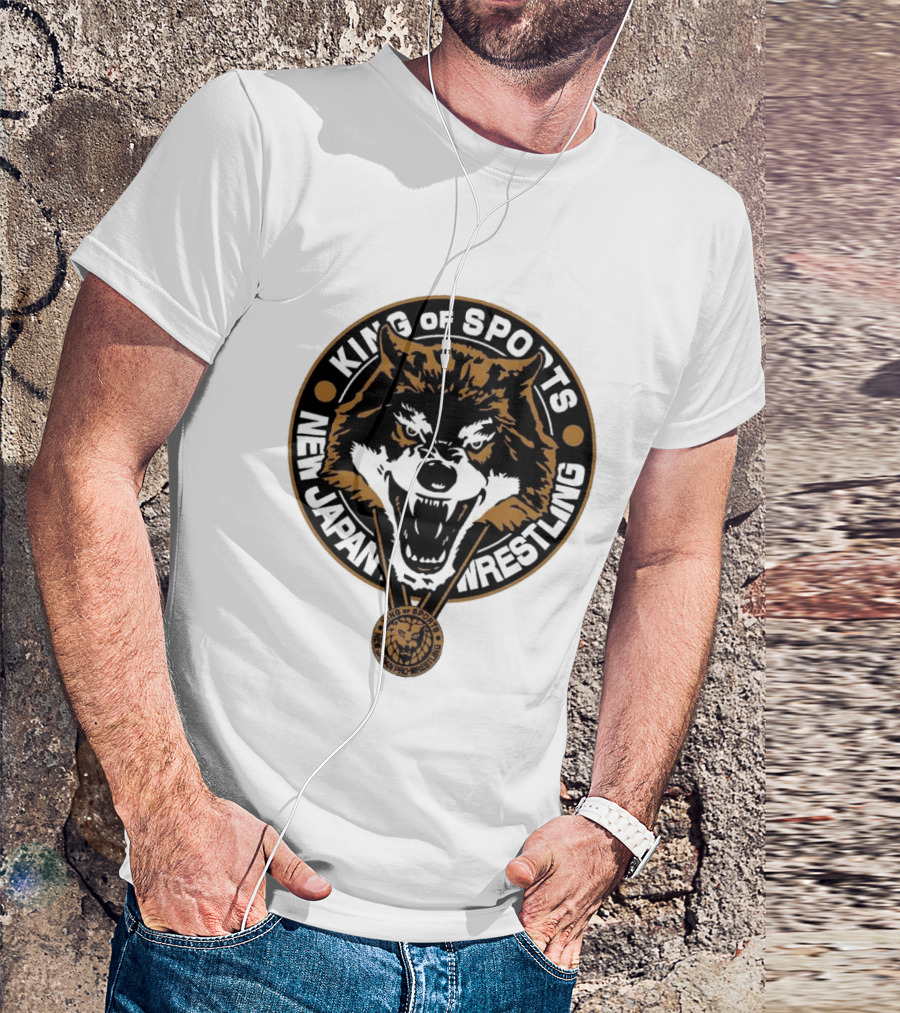 King Of Sports New Japan Pro Wrestling Wild Wolf T-Shirt